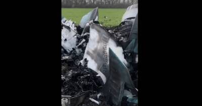 Под Запорожьем нашли обломки российского истребителя Су-34 из 559 авиаполка (видео)