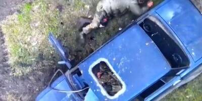 «Відплата»: оккупанты на угнанном ВАЗ попали под удар украинского дрона — видео
