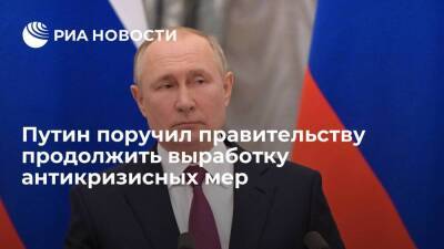Президент Путин поручил правительству и парламенту продолжить выработку антикризисных мер