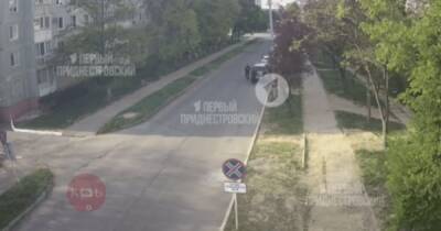 Приехали со стороны Молдавии: появилось видео обстрела "МГБ Приднестровья" в Тирасполе