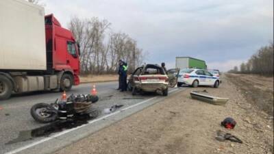 Мотоциклист пострадал в ДТП в Иркутской области