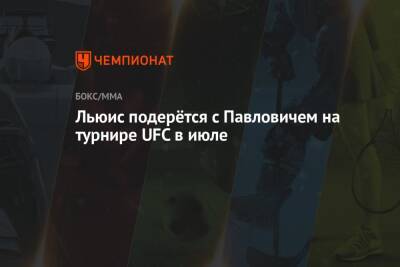 Льюис подерётся с Павловичем на турнире UFC в июле