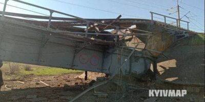 Под Мелитополем взорвали железнодорожный мост, по которому оккупанты доставляли оружие и топливо из Крыма