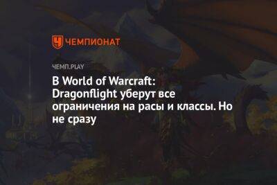 В World of Warcraft: Dragonflight уберут все ограничения на расы и классы. Но не сразу