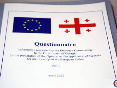 Грузия заполнила первую часть опросника для вступления в ЕС