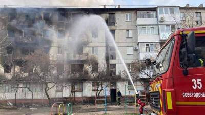 Северодонецк: россияне третий раз за неделю попали в одно и то же здание в центре