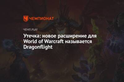 Утечка: новое расширение для World of Warcraft называется Dragonflight