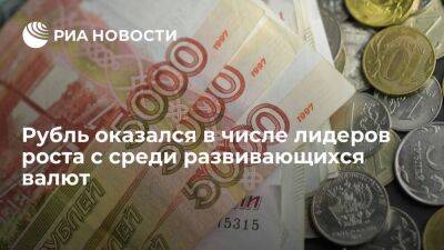Рубль оказался в числе лидеров роста с начала года среди развивающихся валют