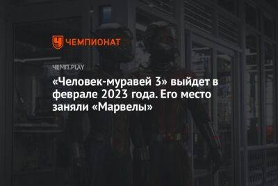 «Человек-муравей 3» выйдет в феврале 2023 года. Его место заняли «Марвелы»