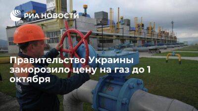 Правительство Украины заморозило цену на газ для населения до 1 октября