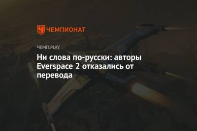 Ни слова по-русски: авторы Everspace 2 отказались от перевода