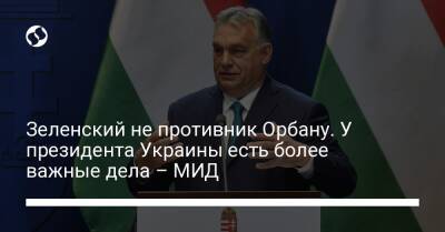 Зеленский не противник Орбану. У президента Украины есть более важные дела – МИД