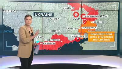 Карта боевых действий на Украине. День 40-й