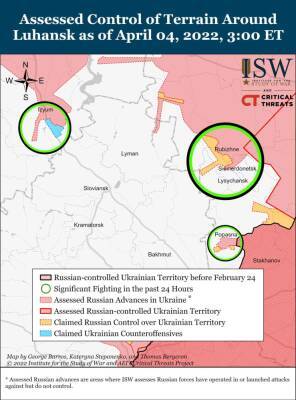 Россияне не добиваются прогресса в лобовых атаках с целью захвата Донецкой и Луганской областей