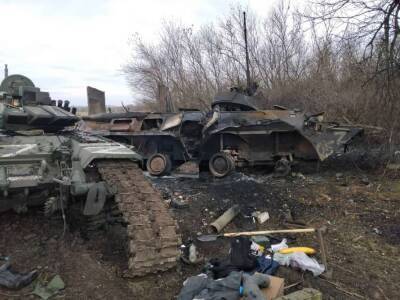 На Донбассе ВСУ уничтожили несколько танков и бронемашин российских оккупантов
