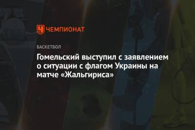 Гомельский выступил с заявлением о ситуации с флагом Украины на матче «Жальгириса»