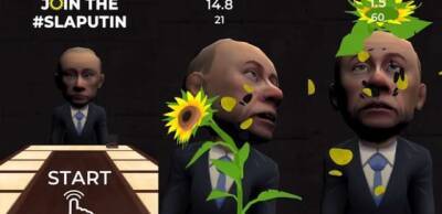 Разработчики из Украины создали мини-игру, в которой можно дать пощечину Путину