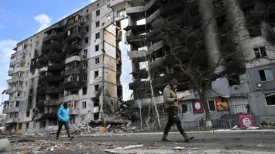 Киевская область: Министерство обороны показало уничтоженную Бородянку из беспилотника
