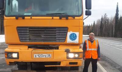 На трассе Тюмень-Ханты-Мансийск опять задержали пьяного 48-летнего водителя грузовика