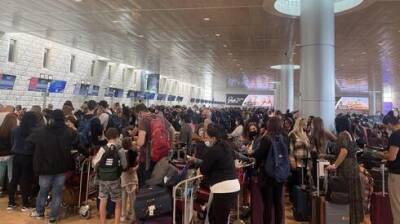 Как до эпидемии: аэропорт Бен-Гурион забит пассажирами