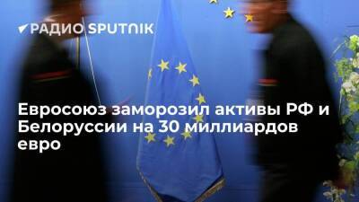 ЕС заморозил активы РФ и Белоруссии на 30 миллиардов евро, транзакции – на 196 миллиардов