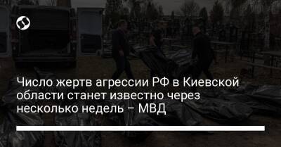 Число жертв агрессии РФ в Киевской области станет известно через несколько недель – МВД