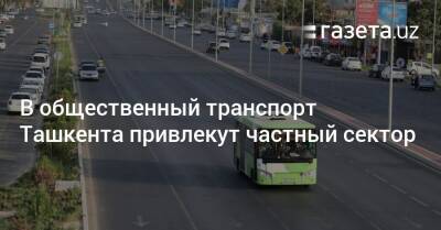 В общественный транспорт Ташкента привлекут частный сектор
