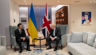 В Киеве проходит встреча Зеленского и Джонсона