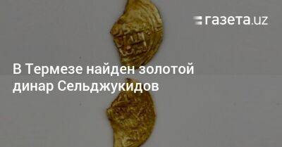 В Термезе найден золотой динар Сельджукидов