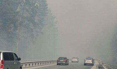 В Ярковском районе из-за пожара могут закрыть участок федеральной трассы