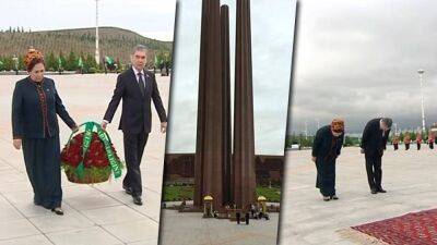 Вместо президента цветы к вечному огню в Ашхабаде возложил глава Халк Маслахаты