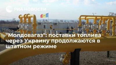 "Молдовагаз" заявил, что поставки топлива через Украину продолжаются в штатном режиме