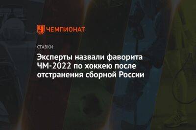 Эксперты назвали фаворита ЧМ-2022 по хоккею после отстранения сборной России
