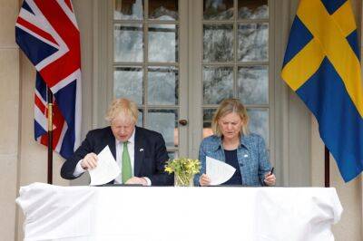 Великобритания подпишет со Швецией и Финляндией соглашения о взаимных гарантиях безопасности