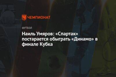 Наиль Умяров: «Спартак» постарается обыграть «Динамо» в финале Кубка