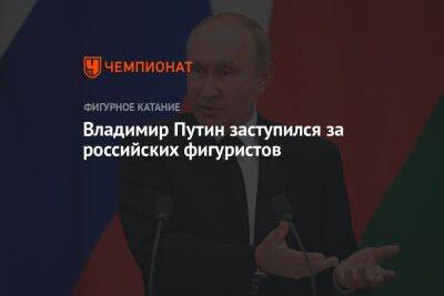 Владимир Путин заступился за российских фигуристов