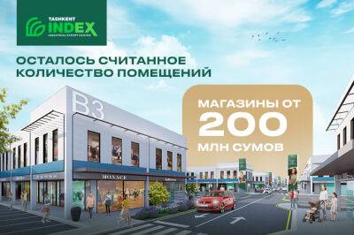 В Tashkent INDEX остались последние магазины стоимостью от 200 млн сумов