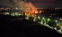 В Киеве ночью горел кинотеатр. Фото и видео