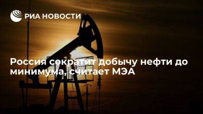 МЭА считает, что добыча нефти в России в этом году может упасть до минимума с 2004 года