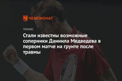 Даниил Медведев - Денис Шаповалов - Тим Доминик - Джон Миллман - Каспер Рууд - Федерико Дельбонис - Ришар Гаске - Александр Бублик - Стали известны возможные соперники Даниила Медведева в первом матче на грунте после травмы - championat.com - Австрия - Россия - США - Швейцария - Австралия - Франция - Женева