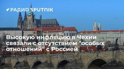 Экономист Бартонь объяснил рекордную инфляцию в Чехии отсутствием "особых отношений" с Россией