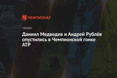 Даниил Медведев и Андрей Рублёв опустились в Чемпионской гонке ATP