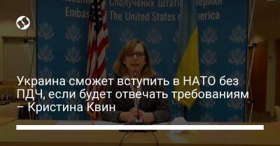 Украина сможет вступить в НАТО без ПДЧ, если будет отвечать требованиям – Кристина Квин