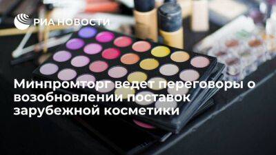Минпромторг ведет переговоры о возобновлении поставок косметики ряда зарубежных брендов