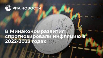 Минэкономразвития: инфляция в России в 2022 году составит 17,5%, в 2023 — 6,1%