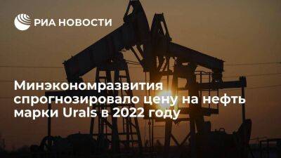 Минэкономразвития ожидает среднюю цену на нефть марки Urals в 2022 году в $80 за баррель