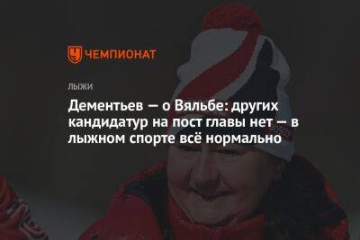 Дементьев — о Вяльбе: других кандидатур на пост главы нет — в лыжном спорте всё нормально