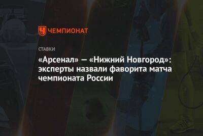 «Арсенал» — «Нижний Новгород»: эксперты назвали фаворита матча чемпионата России