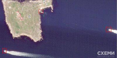 Спутник зафиксировал перемещения российской техники на острове Змеиный — Схемы