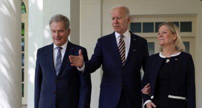 Байден принял в Белом доме лидеров Швеции и Финляндии